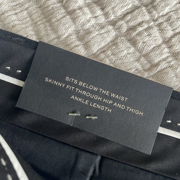 NWT Banana Republic Sloan Black Slacks Size 10 - Picture 9 of 9